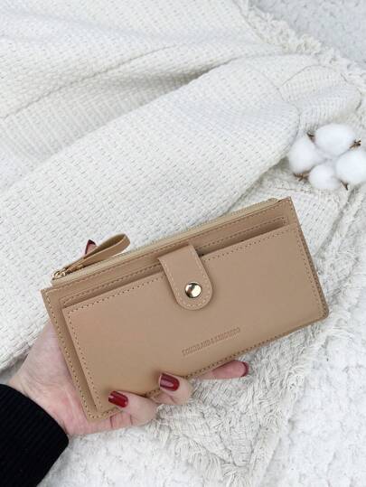 SOUTHLAND&KANGAROO Vintage Umklappbare Damen Mode moderne Business Schlank Tragbar Vielseitig Große Kapazität Kreditkarten Reißverschluss ID-Karten Bargeld Aufbewahrung Business Lässig Perfekt Schule Uni Arbeit Pendeln Lehrertag Schulanfang Feiertag Büro Jahrestag Zum Geburtstag Valentinstag Geschenk für Damen Frauen Bürofachkräfte Studenten Schultasche Schulutensilien für Studentenwohnheim und Schulanfang Damen Handgelenktasche Portemonnaie Lang Portemonnaie