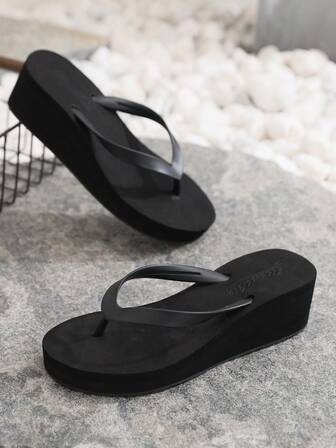 Minimalist Outdoor Beach Women's Eva Flip Flops With Tpr Anti-Slip Sole, Perfect For Vacation