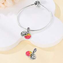 1pc Colorful Rendering Process Pendant With Cubic Zirconia & Beads For Women'S Clothing Accessory - Apricot - View 4