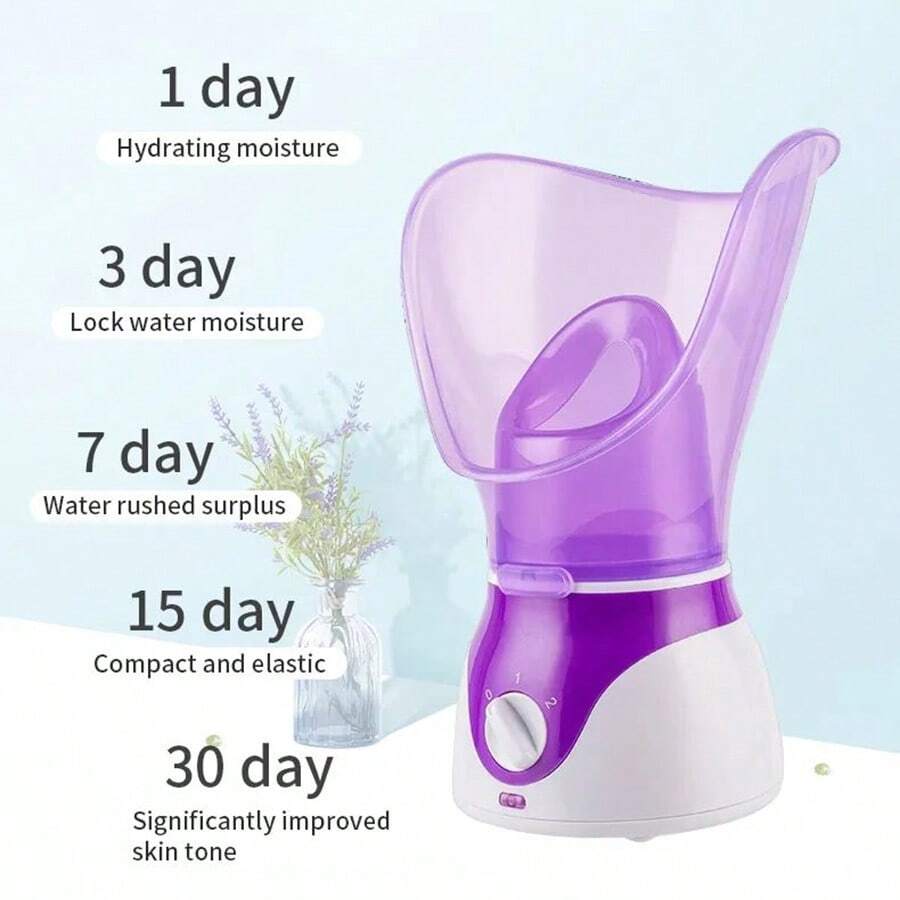 1pc Facial Steamer With Nano Ionic Steam For Professional Skin Pore Cleansing, Facial Steamer