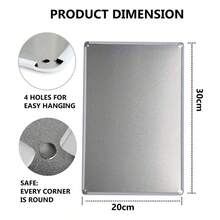 1 件金屬鋁標牌,航空裝飾飛機牆壁藝術裝飾金屬海報家庭酒吧餐廳車庫咖啡館藝術金屬標誌禮品,7.9x 11.9 英寸 - Style 3 - 查看 4
