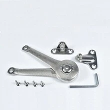 1入組油壓支撐氣彈簧,銀色櫥櫃360度可旋轉的衣服掛架托架 - 銀色 - 查看 1