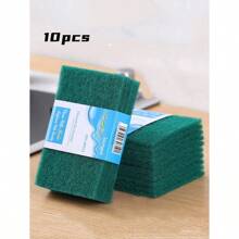10pcs Polyester Cleaning Sponge, Minimalist Plain Cleaning Sponge For Kitchen - Royal Blue - View 1