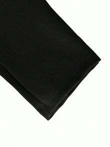 1 條 透氣純色男式拼色運動長褲 - 黑色 - 查看 5