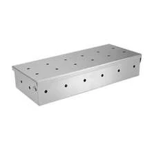 BBQ Grill Box Stainless Steel Steak Smoke Box Grill Tool Convenient Fruit Wood Charcoal Box Barbecue Spice Smoke Box - Silver - View 4