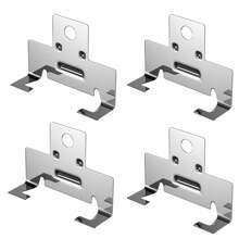 20 Pcs Retrofit Recessed Downlight Housing C Clips With Self Tapping Screws For Down Light Can Lighting. Works With Torsion Spring To Hook Onto - Silver - View 6