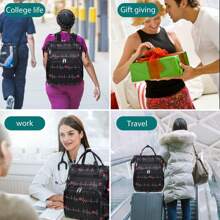 Nurse Bag, Heavy Duty Nurse Work Backpack For Men & Women, Teacher Laptop Backpack, Clinical Bag For Nurse Work, Nurse Storage Backpack For Work With Steel Frame Top, 15.6" Laptop Layer, Zip-Top Closure & Inner Padded, Bag Only - 電子 - 查看 8