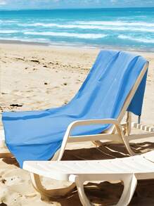 1 件天蓝色速干毛巾，超柔软薄超细纤维，强吸水性，适合户外运动、露营、健身房、瑜伽、徒步旅行海滩必备，沙滩巾 - 天空藍 - 查看 8