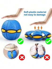 新品有趣的魔術ufo彈跳球壓力減輕玩具,適合青少年互動玩樂 - 紅色 - 查看 5