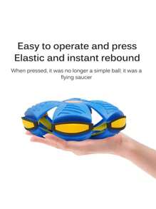 新品有趣的魔術ufo彈跳球壓力減輕玩具,適合青少年互動玩樂 - 紅色 - 查看 4