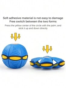 新品有趣的魔術ufo彈跳球壓力減輕玩具,適合青少年互動玩樂 - 紅色 - 查看 3