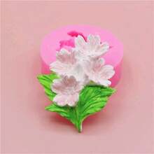 Molde De Silicona Con Forma De Flor Para Manualidades, Color Aleatorio, 1 Unidad - Multicolor - Ver 4