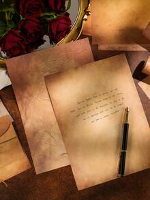 10pcs Vintage Style Envelopes With Floral Pattern, Ideal For Wedding Invitations, Baby Shower Invites, Stationery Set - Multicolor - View 10