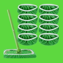 1pc Green Mop With Sponge Replacement Cover For Both Wet And Dry Cleaning - Green - View 1