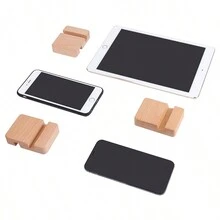 1pc Wooden Phone Stand Tablet Stand - Multicolor - View 7