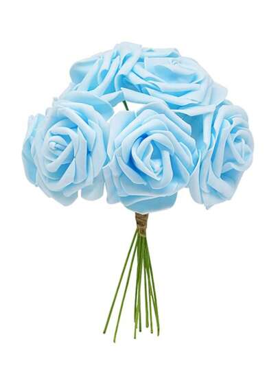 5/10/15/20/25/30pcs/Set Pink Artificial Flowers, Minimalist PS Foam Decorative Flowers, Home Decor (OPP Packaging)