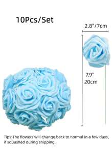 Artificial Flowers - Baby Blue - View 3