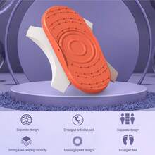 1套可拆卸腰部扭轉盤,減肥/跳舞家庭健身器材,男女皆可使用 - 橘色 - 查看 3