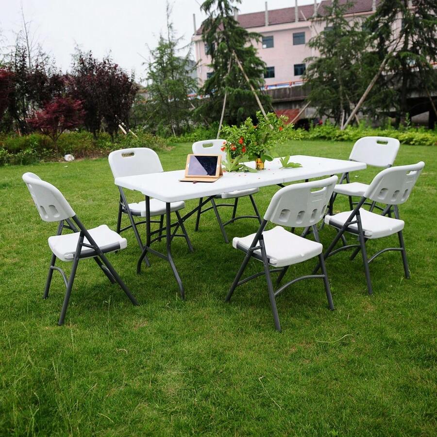 Outdoor Dining Tables - White - View 1