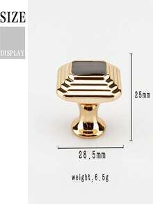 豪華金/銀四方油痕拉手,適用於櫥櫃、抽屜、咖啡桌、床頭櫃等等 - 彩色 - 查看 3