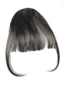 合成假发片刘海发片夹式接发 - 黑色 - 查看 1