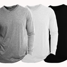 Men Knit Tops - 淺灰色 - 查看 1