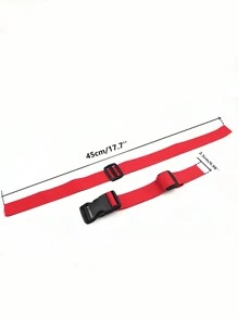 1 Pieza De Hebilla De Correa Para Mochila Antideslizante Diy Accesorios Para Mochila Hebilla De Bolsa Y Correa De Equipaje Con Hebilla De Liberación - Rojo - Ver 6