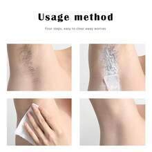 女性用脫毛膏-敏感肌膚私密部位、恥骨、比基尼、身體、腿部和腋下專用脫毛膏-適合所有皮膚類型的溫和配方 - 藍色 - 查看 4