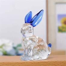 1pc, Crystal Rabbit, Animal Ornaments Table Decorations Desk Craft Decor Transparent Bunny Artwork Gift, Teacher Appreciation Gifts, Graduation For Teacher Easter