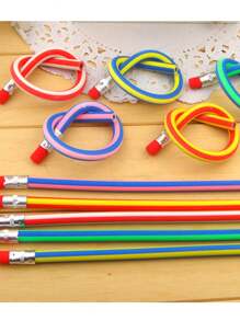 5入組/包魔術柔軟的鉛筆帶靈活建築物