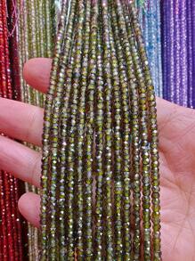 1條組160顆2*3mm超閃耀的人造鑽石珠子,鑽石切割表面diy首飾配件半成品 - 2*3mm - 查看 14