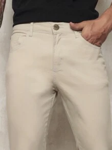 Men Jeans - Beige - View 5