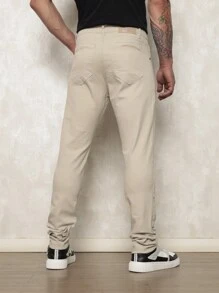 Men Jeans - Beige - View 3