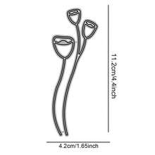 1 Piece Of Flower And Plant Combination, 26 Styles, Carbon Steel Metal Embossed Paper Cutting Blade Mold, Fresh Style, DIY Scrapbook Photo Album, Decorative Embossing Tool - Silver G - View 2