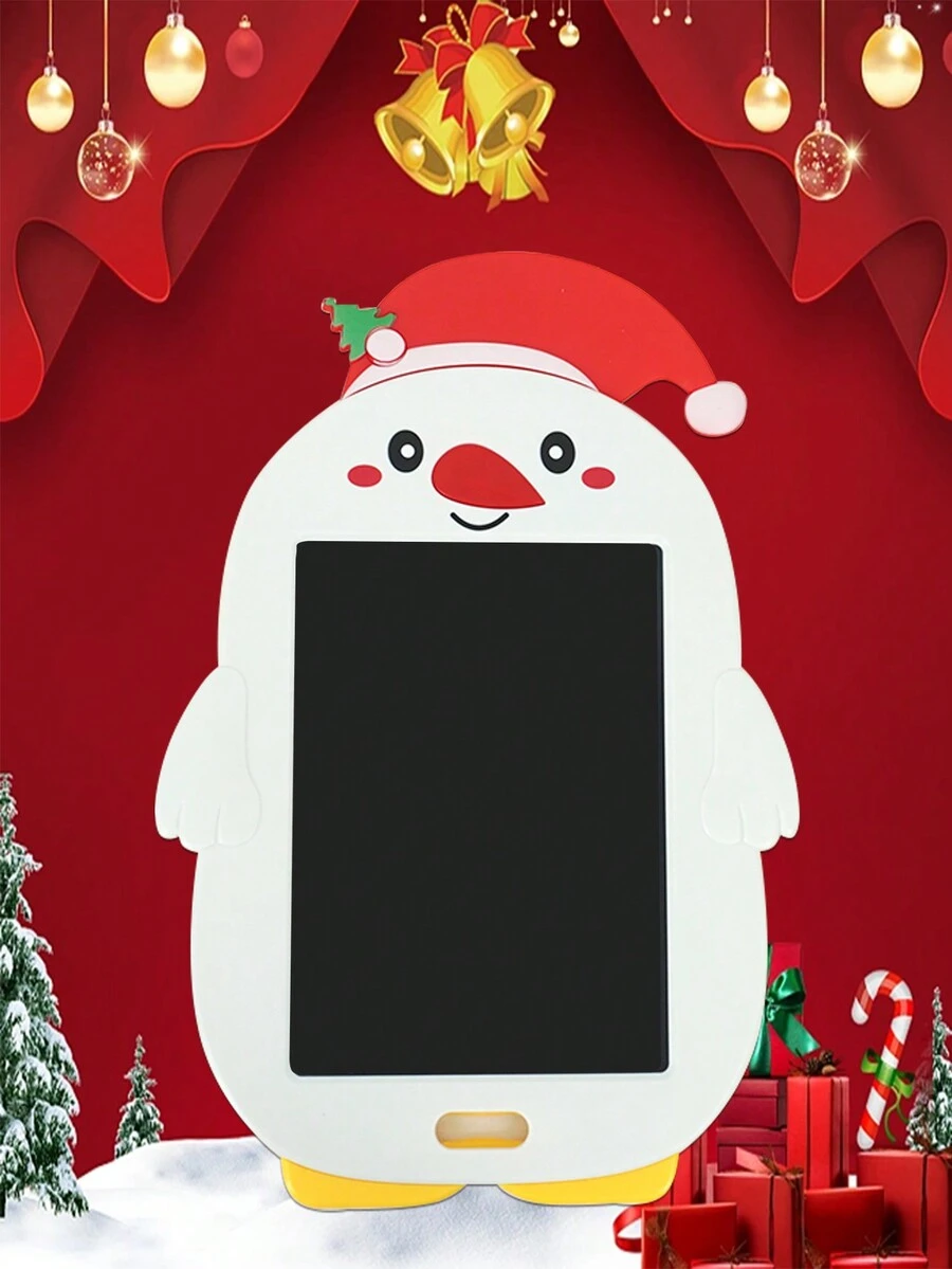 Tabla De Dibujo De Muñeco De Nieve De Dibujos Animados Navideños (blanco) - Blanco - Ver 1