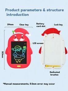 Tabla De Dibujo De Muñeco De Nieve De Dibujos Animados Navideños (blanco) - Blanco - Ver 3