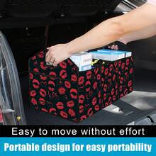 Môi In Thùng xe Hộp đựng , Dung lượng lớn Gấp lại & Không thấm nước Với túi , Thích hợp Đối với - Đỏ - Xem 7