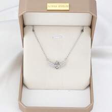 1 件裝愛情天使之翼吊墜項鍊女式生日派對派對首飾 - 彩色 - 查看 12