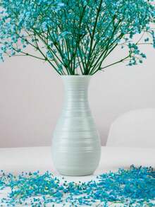 1 件室內裝飾花瓶,創意乾燥花插入裝飾品 Pe 花瓶 - 藍色 - 查看 2