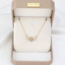 1 件裝愛情天使之翼吊墜項鍊女式生日派對派對首飾 - 彩色 - 查看 13