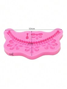 1入組矽膠製寶石造型花卉模具,可用於做翻糖、巧克力、黏土,diy烘焙蛋糕 - 粉色 - 查看 6