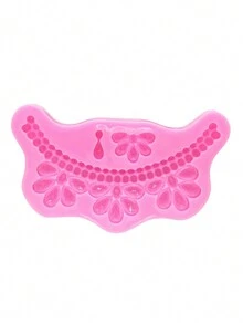 1入組矽膠製寶石造型花卉模具,可用於做翻糖、巧克力、黏土,diy烘焙蛋糕 - 粉色 - 查看 5