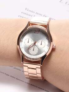 Women's Quartz Watches - Hồng và trắng - Xem 3