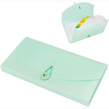 1pc 13 Pockets Receipt Expanding Folder, Plastic Check Bill Organizer, Labeled Coupon Management Tool,Back To School,School Supplies - Multicolor - View 2