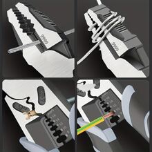 超級合金線切割機,剝電線鉗,拔除鉗,萬能鉗,電工金屬加工專業工具 - 銀色 - 查看 8