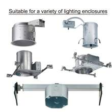 20 Pcs Retrofit Recessed Downlight Housing C Clips With Self Tapping Screws For Down Light Can Lighting. Works With Torsion Spring To Hook Onto - Silver - View 5