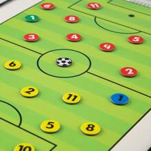 1PC Foldable Soccer Coaching Tactic Board Clipboard, Football Game Soccer Training Equipment, Soccer Whiteboard For Coaches Gear