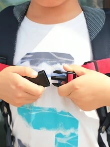 1 Pieza De Hebilla De Correa Para Mochila Antideslizante Diy Accesorios Para Mochila Hebilla De Bolsa Y Correa De Equipaje Con Hebilla De Liberación - Rojo - Ver 2