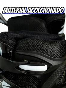 Patines De 4 Ruedas Ajustables Diferentes Colores - Azul y blanco - Ver 2