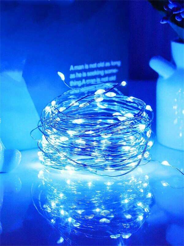 1pc 2m Copper Wire String Light, Usb Powered, Led Light, Suitable For